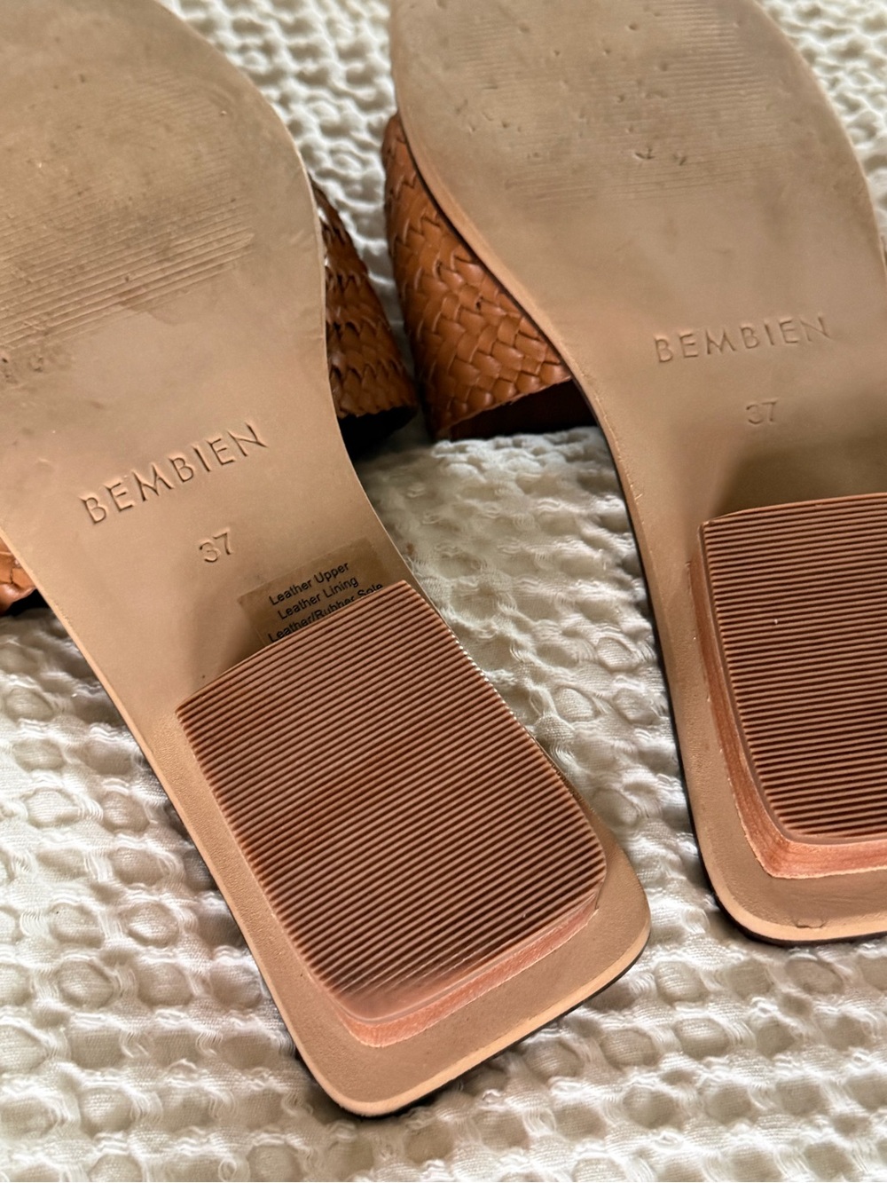 Bembien Mesa Woven Leather Slides Sienna EU 37 - Picture 6 of 13